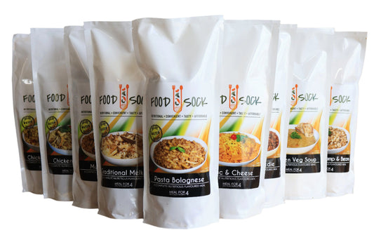 Food Sock selection of 10 great for camping or have them at home!