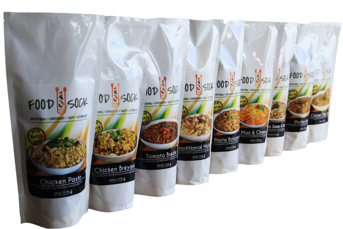 Food Sock selection of 10 great for camping or have them at home!