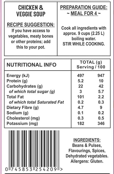 Chicken and Vegetable soup 10 Pack Deal!