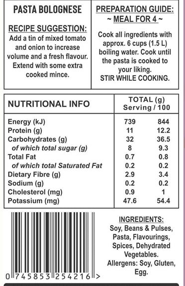 Pasta Bolognaise 10 Pack Deal!