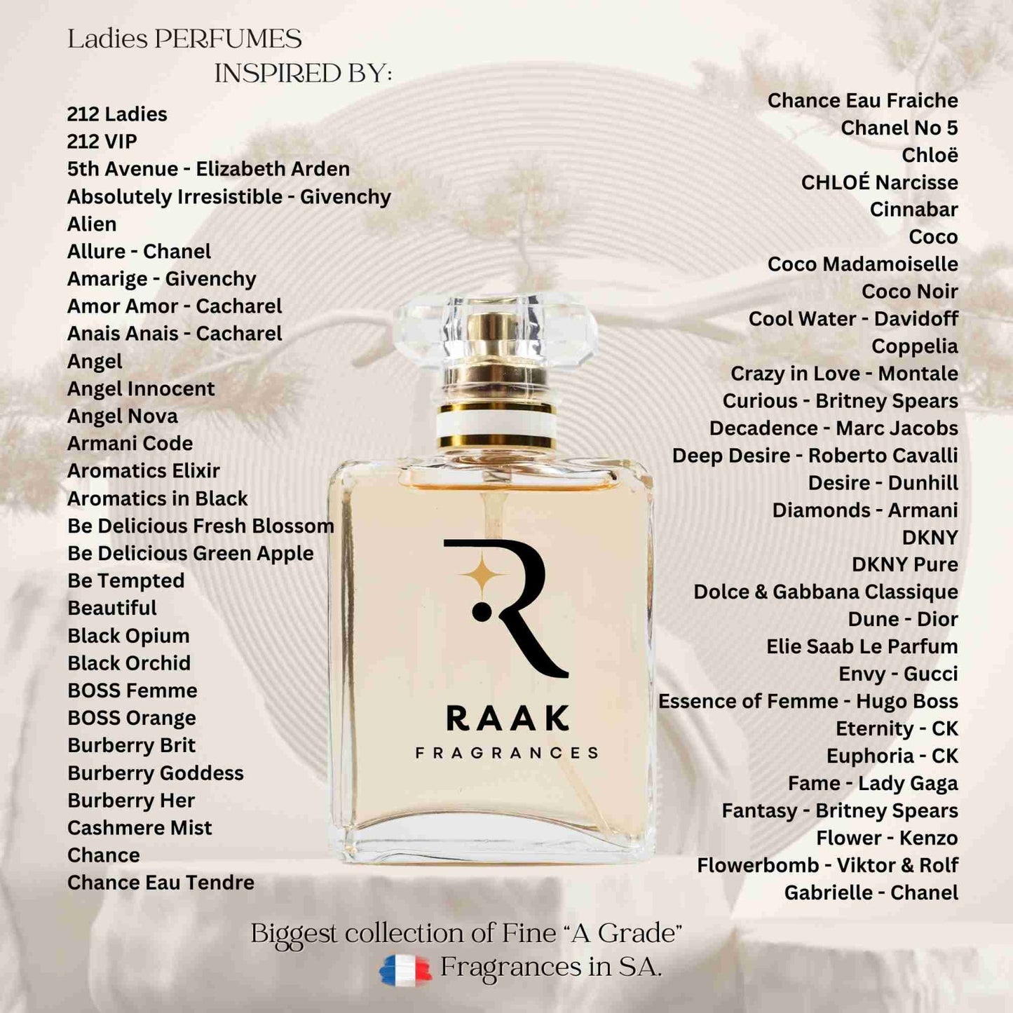 Raak Fragrances Women's Perfume 30ml Select your choice from our list