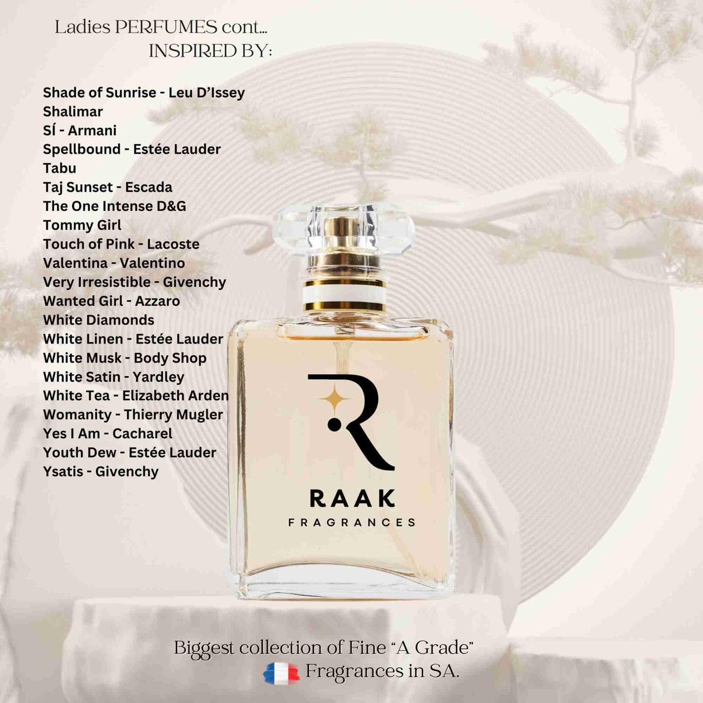 Raak Fragrances Women's Perfume 30ml Select your choice from our list